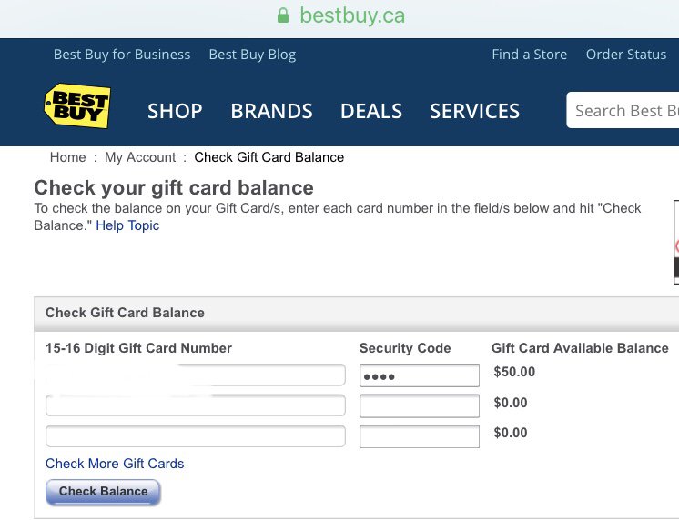 Best Buy Gift Card Balance