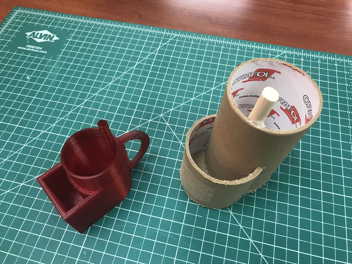 Inventor Spotlight

Are you tired of cleaning a plate and a cup after eating cookies and milk? Well this 8th grade team has a solution for you. It’s an all in one cup for your cookie dunking needs. Full sized prototypes coming soon! #FutureEntrepreneurs