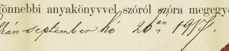 In it I can clearly read his name, his date of birth (I discover that it was on February 9, 1893), the date of his death (September 26, 1917) and in the "Remarks" section, a word that does not bode well: "Öngyilkosság".