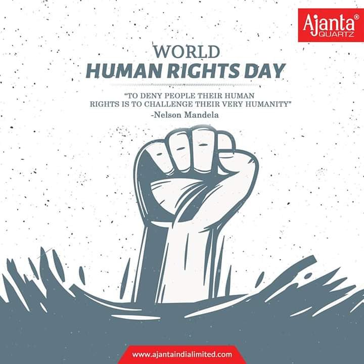 ajantaindialtd's tweet photo. βTo deny people their human rights is to challenge their very humanityβ ~Nelson Mandela. #HumanRightsDay #AjantaLED.
#RightsDay #KnowYourRights #Rights #Day #AjantaIndiaLimited #AjntaQuartz #LED #LEDBulb #LEDManufacturere #KillBill #Monday
π https://t.co/VyWcHPFNrg https://t.co/YVFkBnFp65