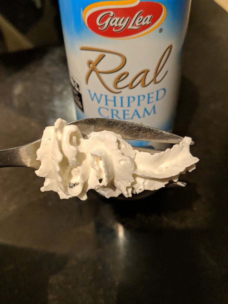 ShabShah's tweet photo. @GayLeaFoodsCoop hi there, purchased a can of the whipped cream and noticed small black residue when used - is there a recall order on these / other info? https://t.co/IAAkYq1PSC