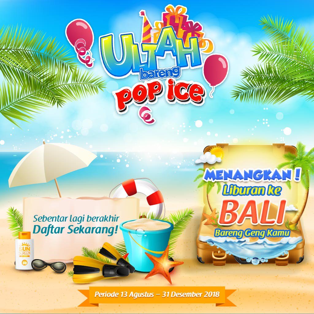 Katanya sahabat, tapi kok nggak kasih kejutan ulang tahun sih? Buruan ikut #UltahBarengPopIce buat kasih kejutan doi dan menangkan hadiah serunya!
