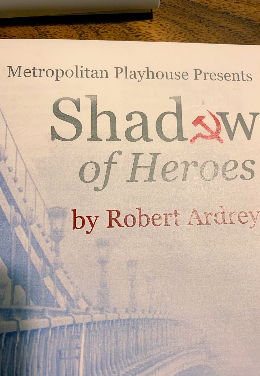 yaroslav_f's tweet photo. @metplayhouse is an undiscovered #NYC gem.  And Robert Ardrey - Orwell-like. https://t.co/MxhuDf1Ktv