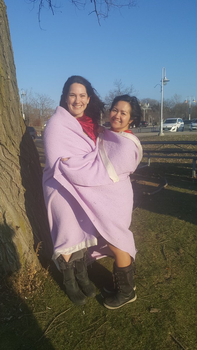 PolarBearDip's tweet photo. Special thanks  to some brave souls who spent a cold sunny day filming a promo video for the New Year's Day 2019 Courage #PolarBearDip For World Vision clean water projects! You could feel their positive energy! Sign up/Donate: https://t.co/dvNEfwVyPE #Oakville #HamOnt #BurlON https://t.co/5pw3A1IQJ9