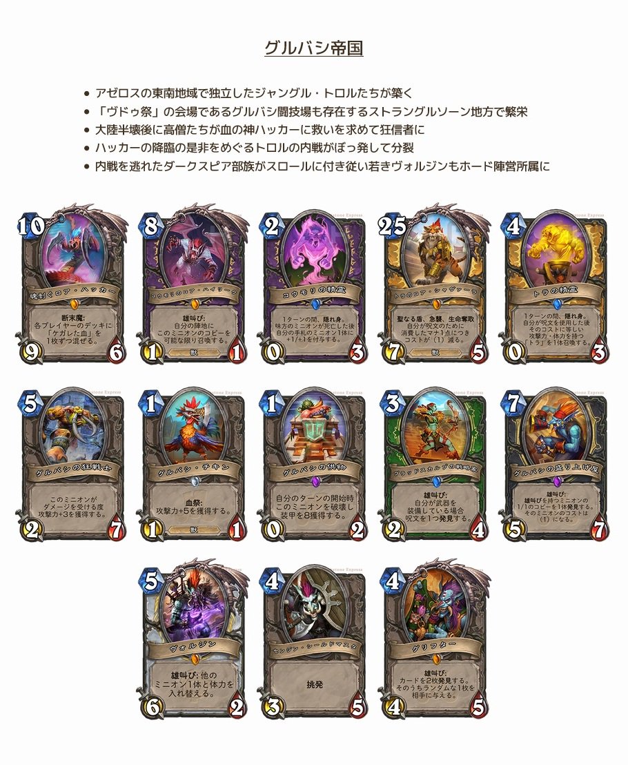 Hearthstone Express 文中で述べた ラスタカン王がボスとなるwowの大型ダンジョンでは ガリーウィックスとゲルビン メカトルクの対決 すなわちリーダー同士の ゴブリンvsノーム が実現すると噂されています ラスタカンとメカトルクの運命が左右され