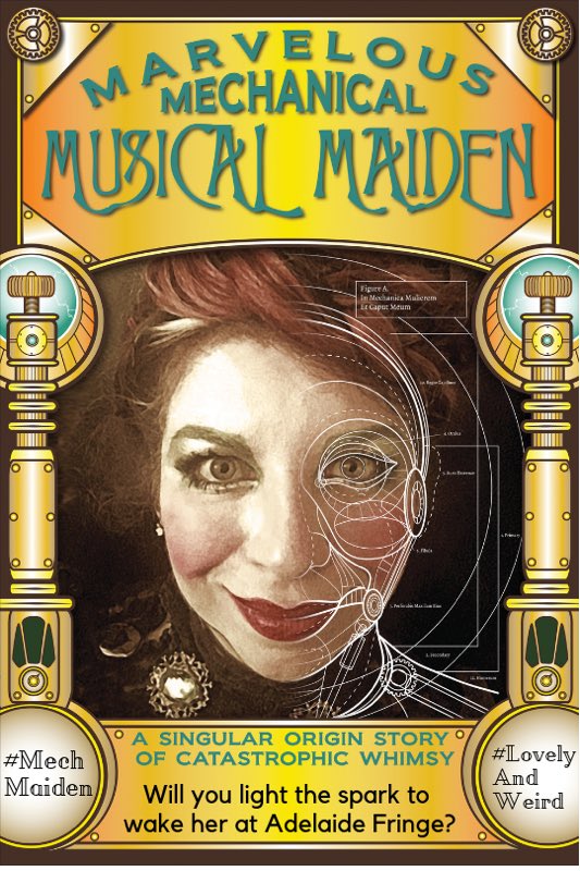 CarmelClavin's tweet photo. Will you be the one the awaken her? Only 10 shows in @ADLFringe at #LaBoheme this year! #mechmaiden https://t.co/J0FfRTsUH5