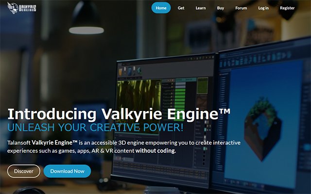 3DTotal_JP's tweet photo. 【コーディングなしで、ゲーム、アプリ、AR&VRコンテンツ制作】リアルタイム3Dエンジン Valkyrie Engine リリース https://t.co/dSau02cBHg https://t.co/d8f1OzQkCm