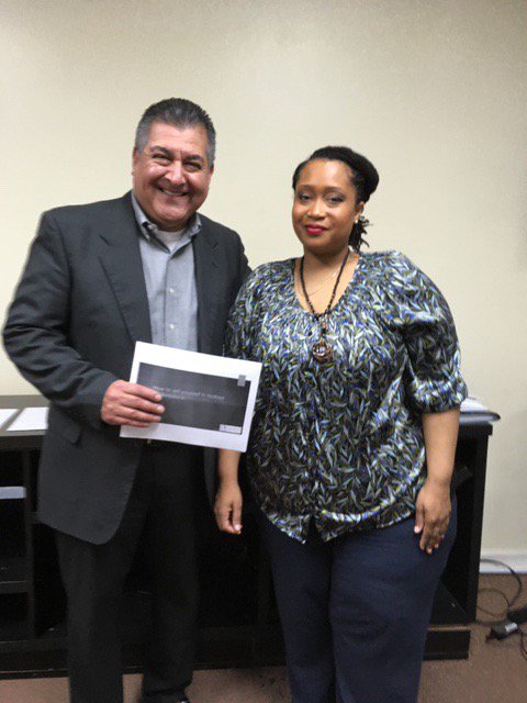 BBReporting's tweet photo. Crispin Cruz, Vice President of Sales, B&amp;B  &amp; Emily Jacobs, Job Readiness Trainer, Integrity Transformation Community Development Corporation https://t.co/NcqPexplo2