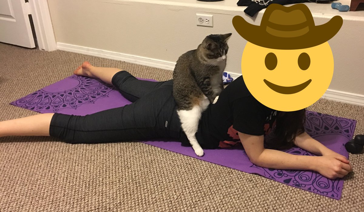 CokeZeroCat's tweet photo. teach’ing Mome to do Yogah bettre https://t.co/j6o1DDuapZ