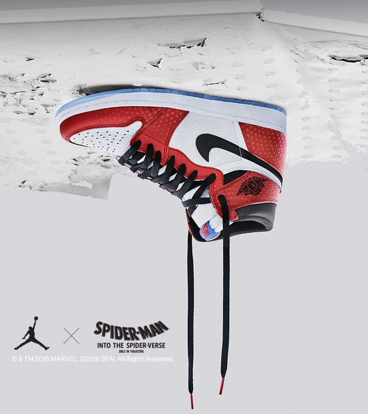 spiderman jordan 1 footlocker