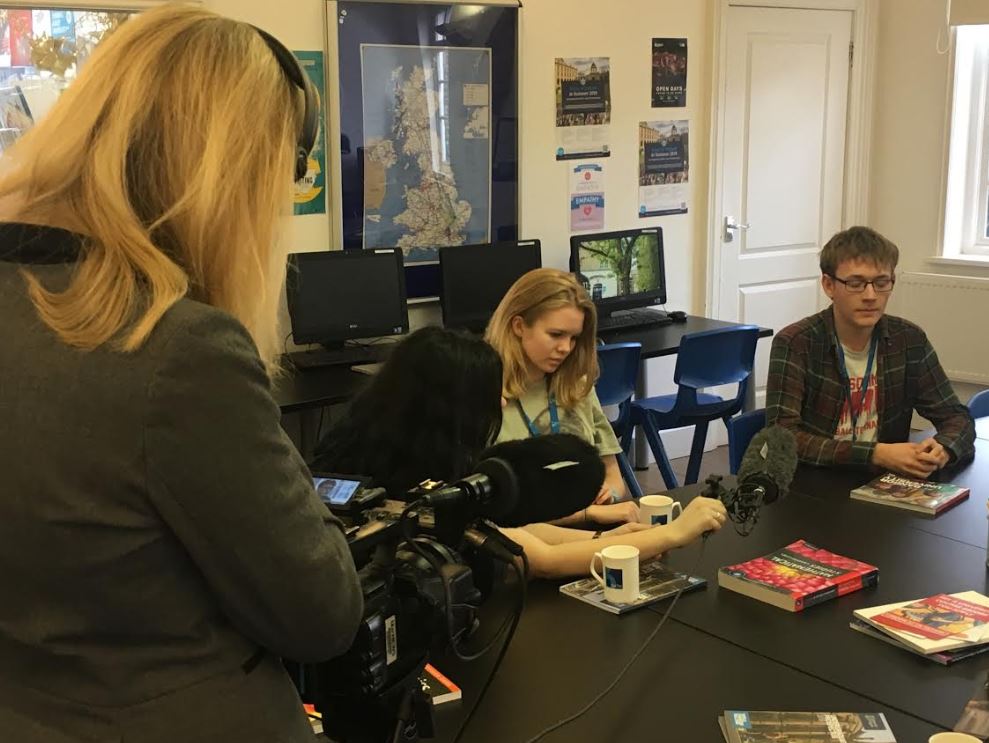 ParksideSixth's tweet photo. Parkside Sixth students participated in an interview with ITV Anglia News on Friday about Brexit. They were delighted to offer their opinions on the Brexit debate. Keep an eye on the 6 o'clock news bulletins this week! #internationalmindedness #IBPrinciples https://t.co/VcbJPJJ8xn