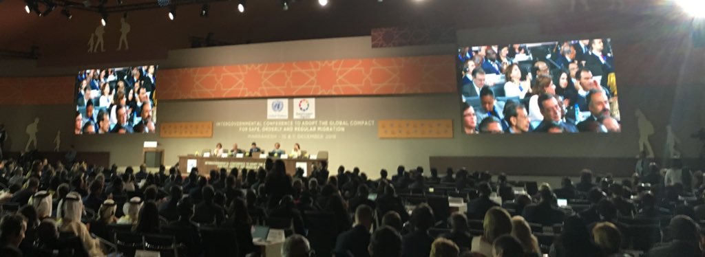 SamGroutSmith's tweet image. Adoption of the #GlobalCompactforMigration - 2 years in the making! #ForMigration #Migration
