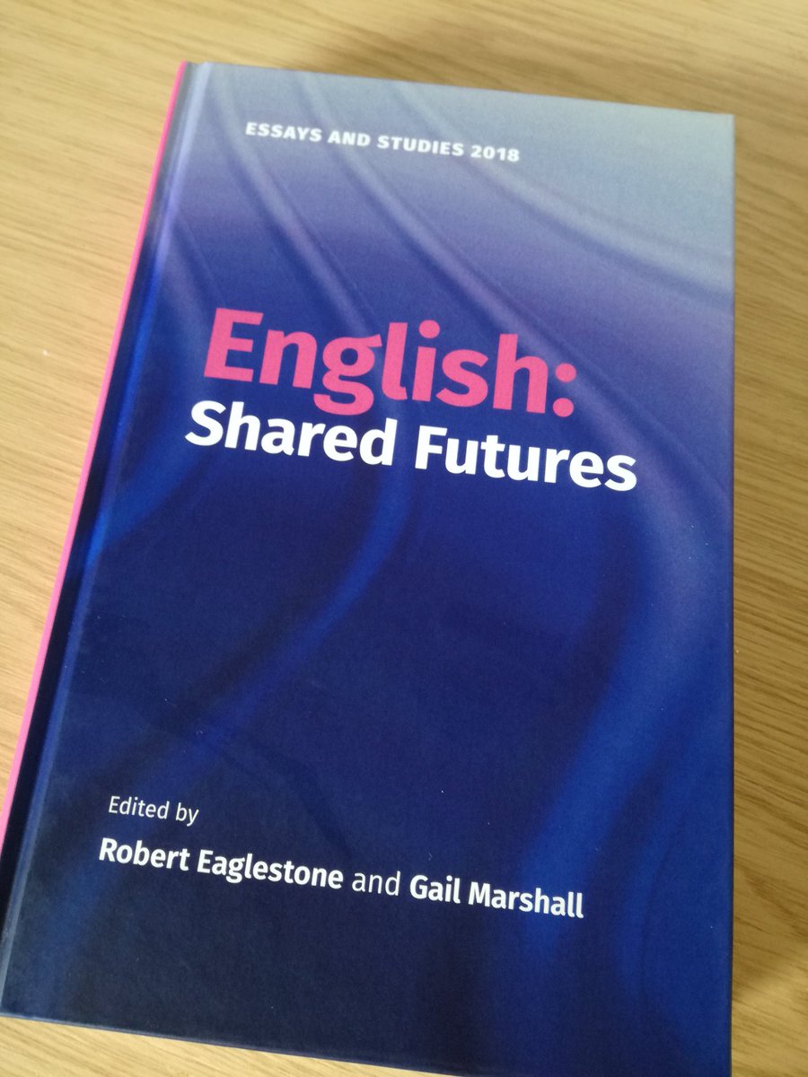 E_C_English's tweet image. Received my contributor's copy of English: Shared Futures! So pleased to be part of this collection and to have written a few words on working class academics! #ESF2017