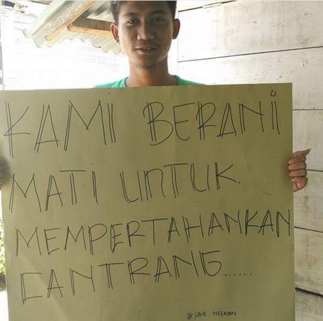 Sampai darah penghabisan! Kami rela sampai Pekerjaan kami untuk menafkahi keluarga di hentikan!!! #savecantrang @jokowi @sandiuno @DanielJohanw @kkpgoid @ITJEN_KKP @detikcom @jawapos @JatengPos