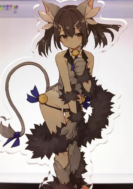 アクリルスタンド、トリニティさんで可愛く作っていただいてました。冬コミにもっていきます #好きを形にトリニティ 