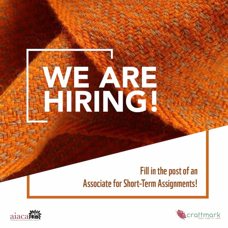 #Craftmark #AIACA #Hiring #Recruitment #CraftmarkAssociate Craftmark, Hand-made in India is hiring

Apply for the post of Craftmark Associate which involves project-based work consisting of Craftmark verification and craft documentation. The candidate should