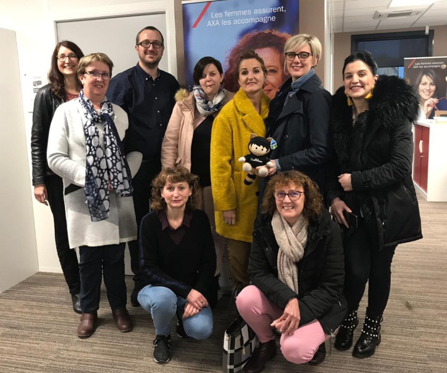 Formation <a href="/SalesforceFR/">Salesforce France</a> pour 18 de nos collaboratrices <a href="/AXAFrance/">AXA France</a> de la circo d'<a href="/AnneDESMULIE/">Anne DESMULIE</a>. <a href="/Cam_Rousselle/">ROUSSELLE</a>, <a href="/A_Podgorski/">Podgorski Anthony</a>, #Astro et #Appy étaient présents pour animer cette journée d'échanges autour de l'#outil #CRM.