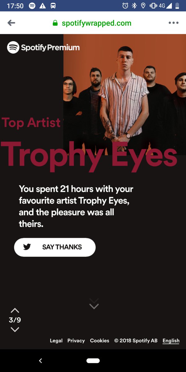 danjohnson86's tweet photo. @trophyeyesmusic @Spotify https://t.co/Xzmg8mUYAB
