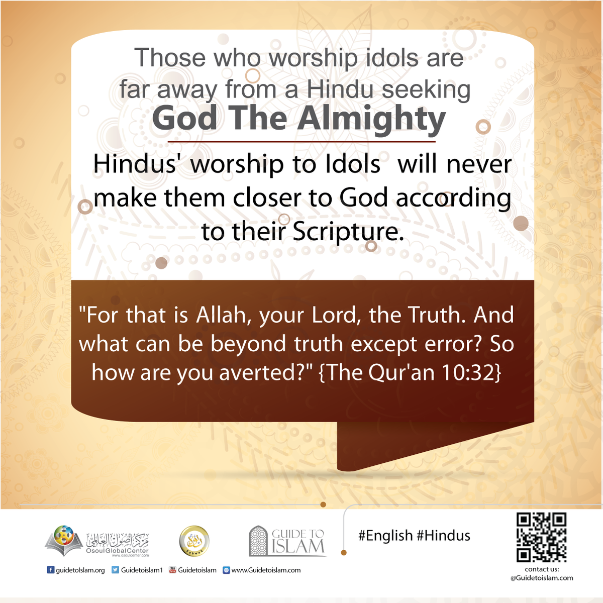 mercytweets2's tweet photo. Those who worship idols are far away from God The Almighty. 
Hindus' worship to Idols  will never make them closer to God according to their Scripture. 
"For that is Allah, your Lord, the Truth. And what can be beyond truth except error? So how are you averted?" 

#KisKiSarKar https://t.co/yb8fWVSIZC