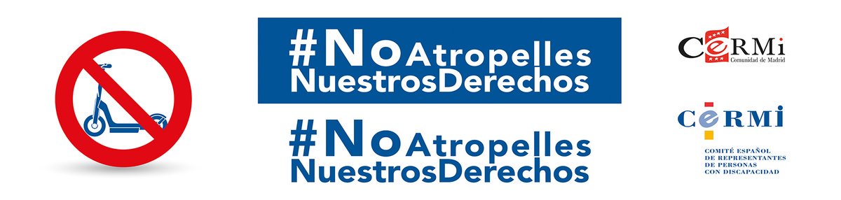 Cartela con el hashtag #Noatropellesnuestrosderechos
