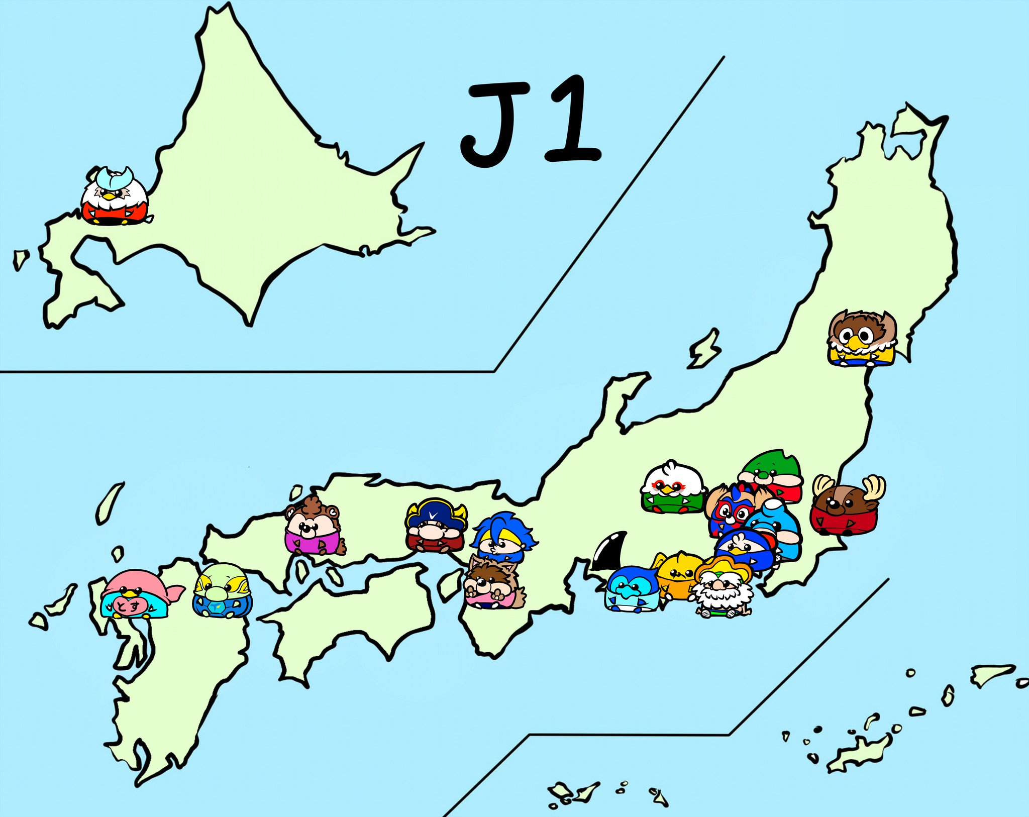 千田純生 A Twitteren 来年のjクラブ地図だよ ｊリーグ Jleague