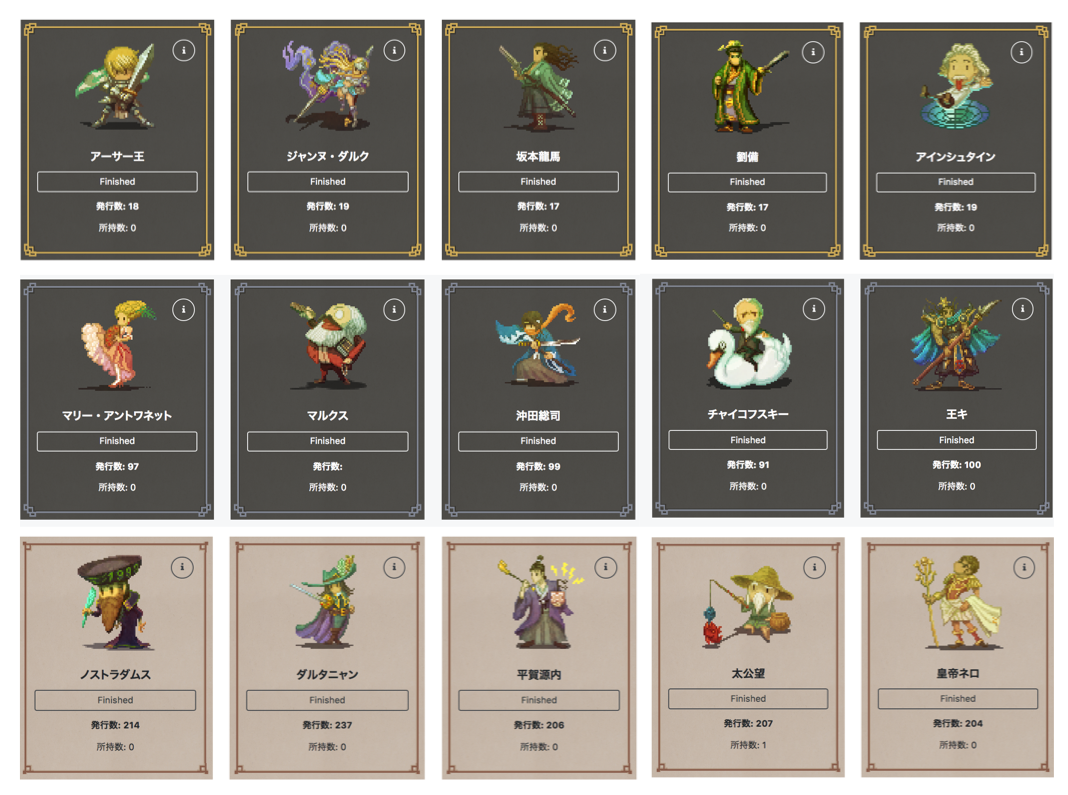 MyCryptoHeroes のクラウドセールの結果を報告いたします‼️ 合計売上: 962.6 ETH 参加アドレス数: 1096 最高価格:  17.2 ETH（ジャンヌ・ダルク） 最高高騰率: 34倍（王キ） 消化率: 88.5%  王キが完売🎊プレセールの694ETHを大きく上回る想定以上の結果でした😆 誠に ...