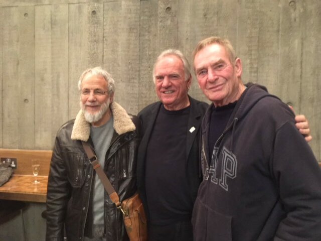 Ralph_McTell's tweet photo. So wonderful to catch up with Alun Davies and a surprise visit from the legendary ⁦@YusufCatStevens⁩ https://t.co/aVgKyI6SgJ
