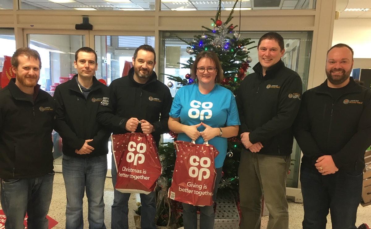 coop_member's tweet photo. A big thank you to @LampeterRT for all the hard work they do bringing our community together and raising money for local causes. We hope you enjoy the gifts from @coopukfood. #TheCoopWay #Christmasisbettertogether https://t.co/hgSWZU9hHv