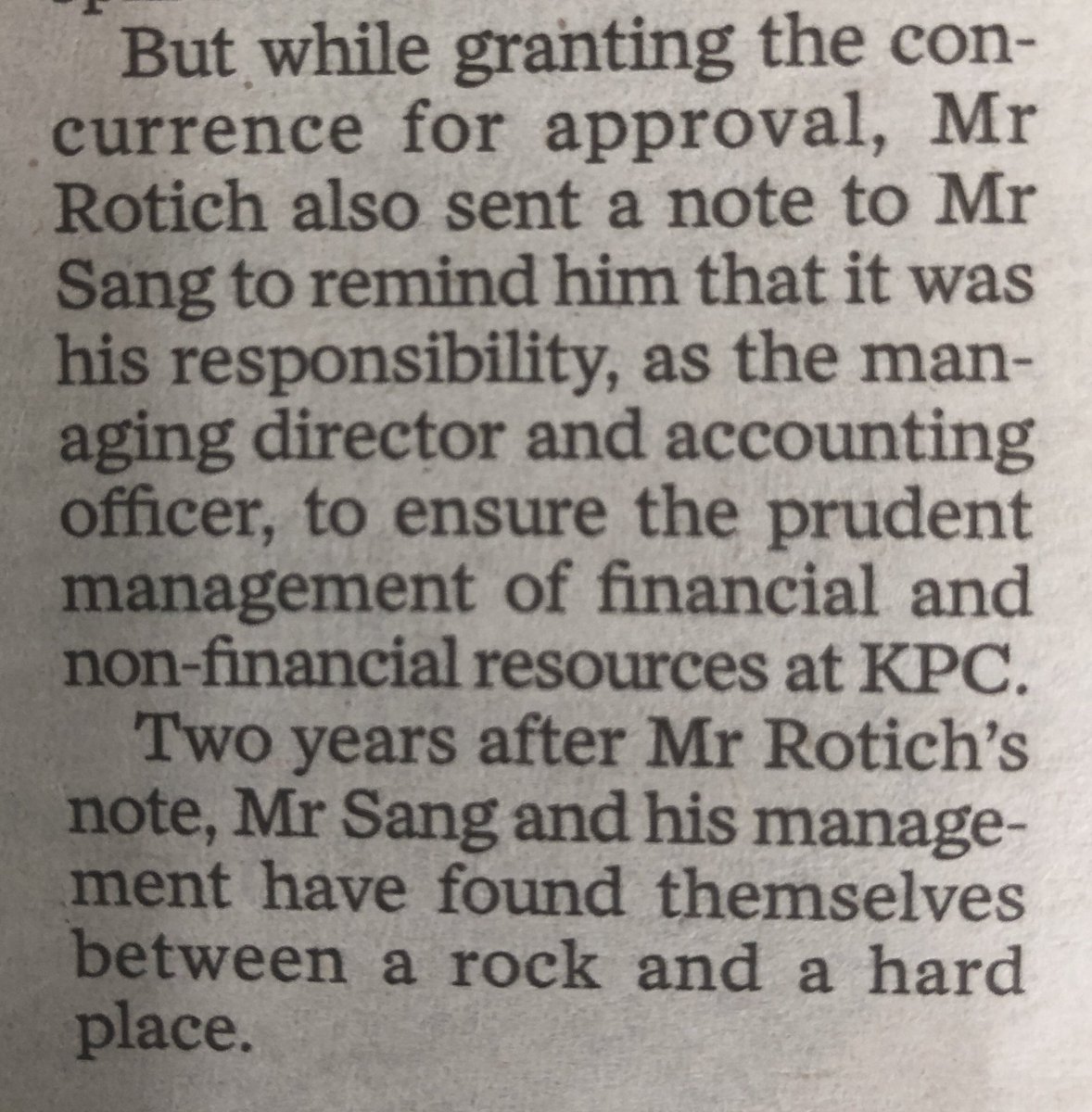 IbrahimAuma_'s tweet photo. @johnKamau1 I like how #CSRotich passed the liability button to #JoeSang. https://t.co/0Q5x3t4l01