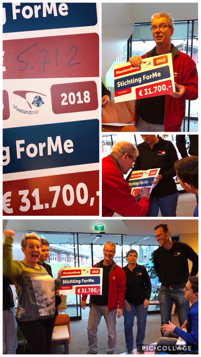 Het weekend de cheque voor #stichting Forme uitgereikt namens de #Maaslandloop Estafette!
Een cheque van €37.412,- totaal konden we overhandigen!! 👍💪
Alle deelnemende teams super bedankt!