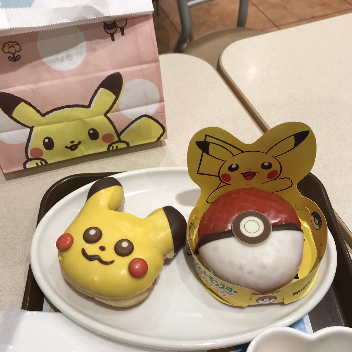 TokyoWifi's tweet photo. You have to go to buy very early to have one at Mister Donut. This are here for  limited time
 #donuts #misterdonut #pokemon
#Tokyo #wifi #rental #Japan
#translator #device #pocketrouter
#paypal #pocketalk #mobilehotspot
#unionpay #alipay #sushi #postbox

https://t.co/DFNHY04Ls3 https://t.co/Q5M9XdBZGC