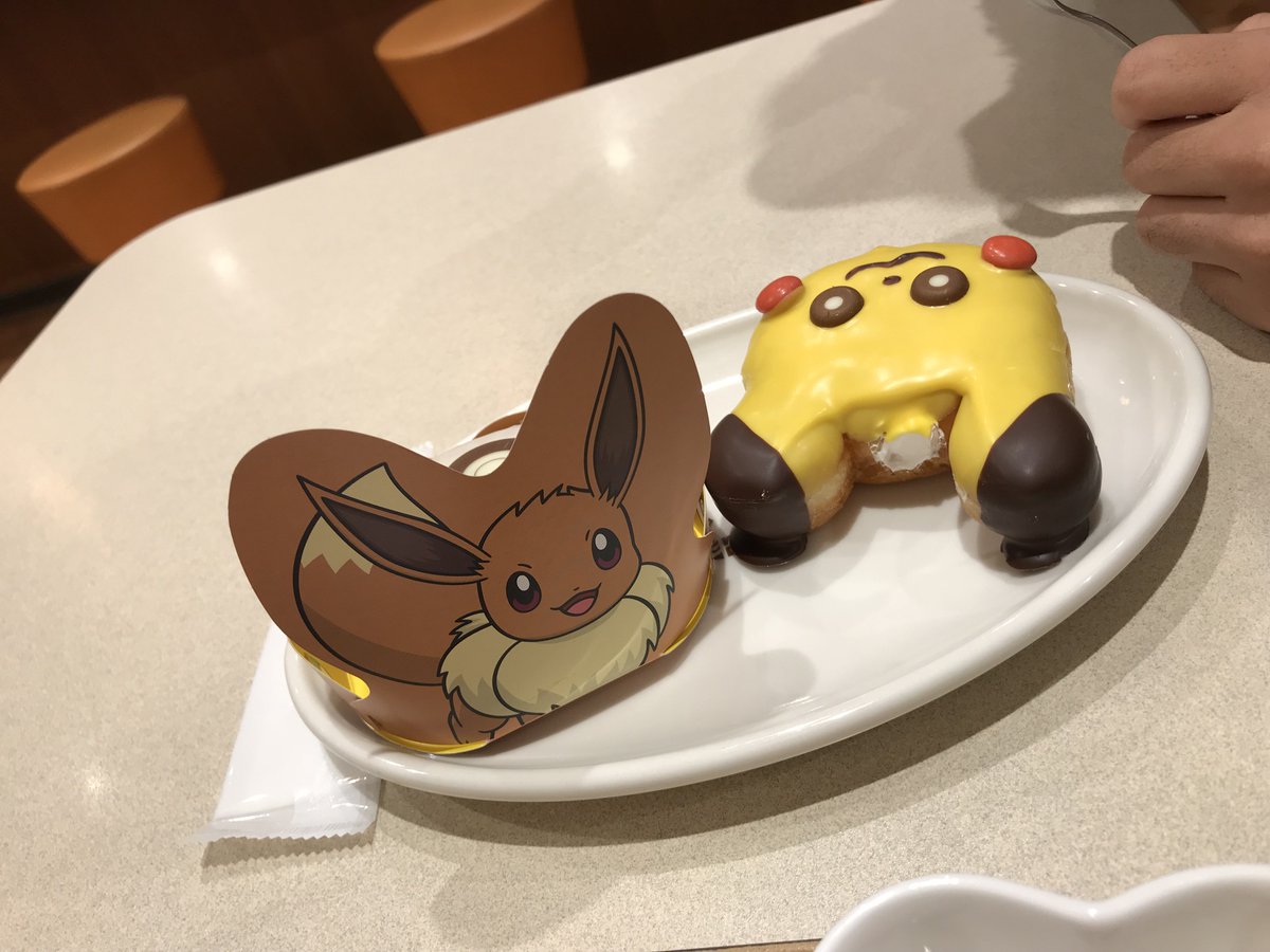 TokyoWifi's tweet photo. You have to go to buy very early to have one at Mister Donut. This are here for  limited time
 #donuts #misterdonut #pokemon
#Tokyo #wifi #rental #Japan
#translator #device #pocketrouter
#paypal #pocketalk #mobilehotspot
#unionpay #alipay #sushi #postbox

https://t.co/DFNHY04Ls3 https://t.co/Q5M9XdBZGC