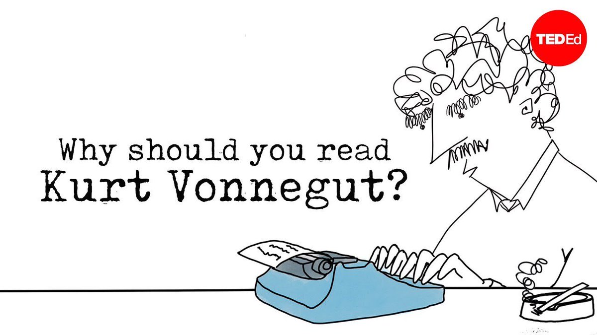 openculture's tweet photo. Why Should We Read Kurt Vonnegut? An Animated Video Makes the Case https://t.co/W5z2GAQpkp https://t.co/lyZRhZEz4o