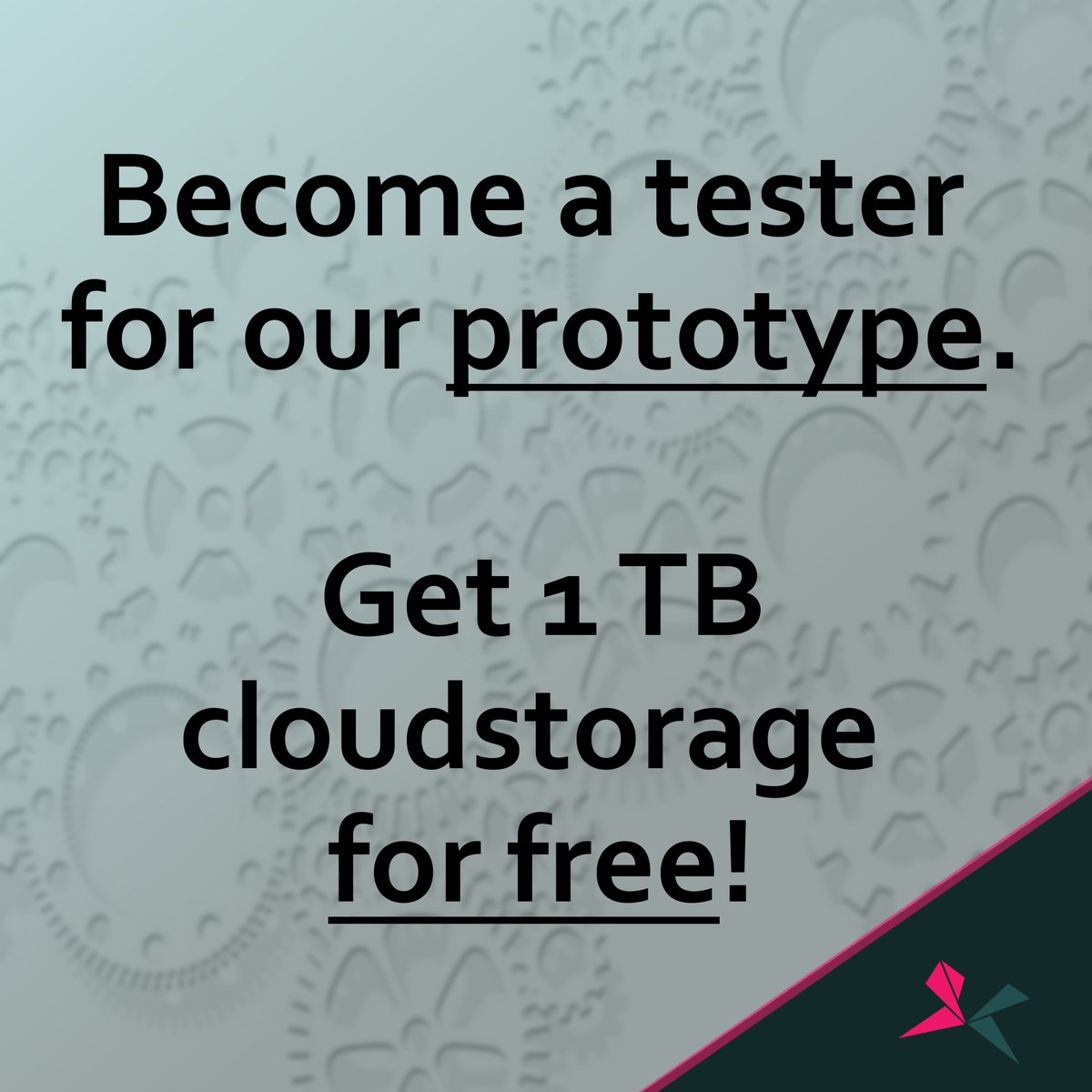 SpaceCloudUnit's tweet photo. Become a part of the first blockchain-based cloud marketplace and test our SCU #prototype! ⚡️
Each tester gets 1 TB of cloud space for free. 
Don't miss it and register now as a tester for our prototype!

https://t.co/iKQYMGhV5P

#tester #SCU #tokensale #presale #cloudstorage https://t.co/TgYgFaNLKw