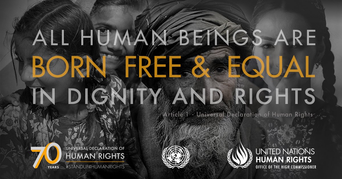 UNESCO's tweet photo. 7⃣0⃣years

3⃣0⃣articles

1⃣goal: #HumanRights for all! 🙌🏿🙌🙌🏾🙌🏻🙌🏽🙌🏼

Always defend your rights. Always #StandUp4HumanRights!

ℹ️ https://t.co/T5GjWDPpl9 #HumanRightsDay https://t.co/M5iTpW4NWc