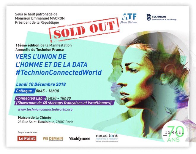 carolineporot's tweet image. En route pour le colloque annuel du @Technion_France et son #connectedLab où je vais retrouver plusieurs #startup de @LaFTAlsace