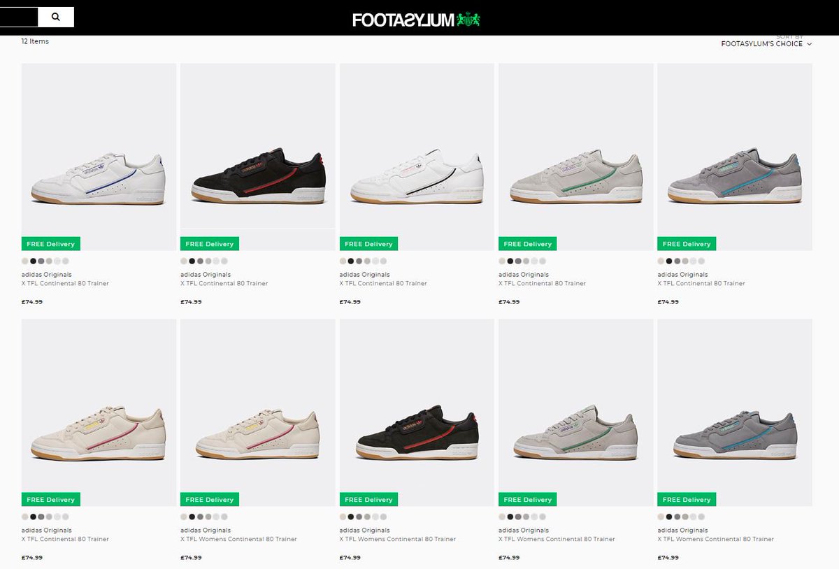 adidas continental 80 footasylum