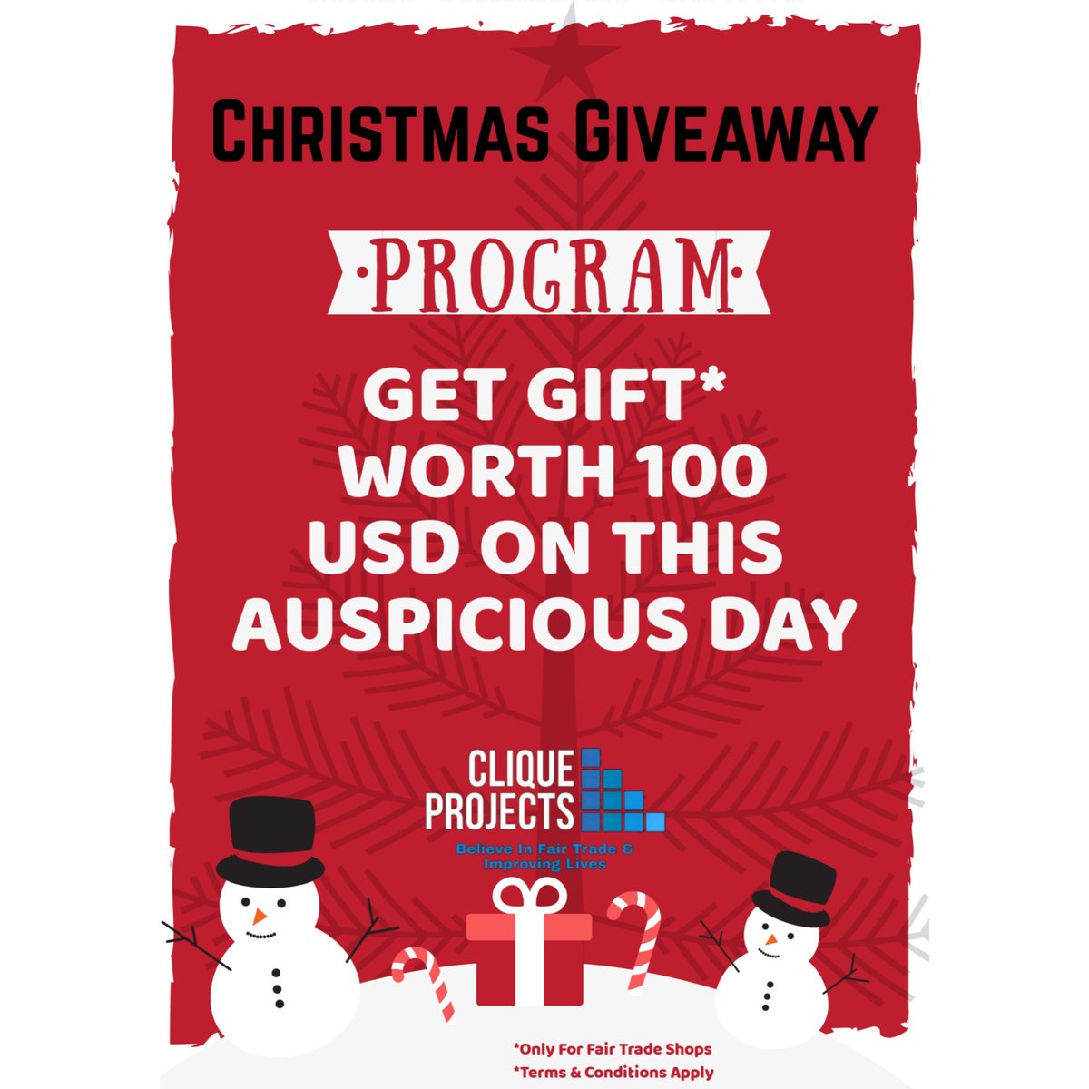 project_clique's tweet photo. Apple pies baked, muffler and gloves on and everyone in their festivities spirit.
We will be giving away gifts worth $ 100 dollars, making your Christmas more special.....!
#cliqueprojects #fairtrade #christmasgiveawayprogram #purchasewithapurpose

https://t.co/8RI3nmcgIQ https://t.co/51wFyHnorW