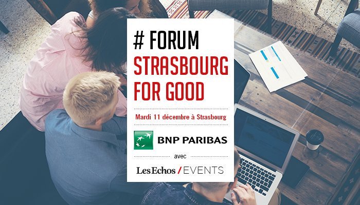 RDV demain pour l’étape strasbourgeoise d’#AccelerateBusinessForGood avec 
@LesEchosEvents et @BNPParibas pour échanger avec les acteurs qui contribuent au dynamisme de notre belle région en alliant performance financière et impact positif pour la société #ActForImpact