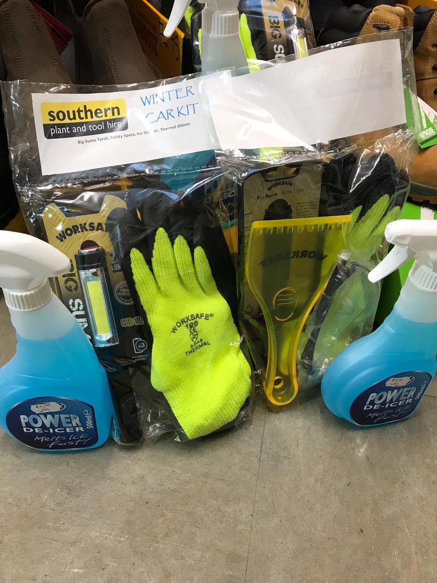Southern_Plant's tweet photo. Dave’s Monday madness!!!

10% off #safety work #boots 

Get your #carwinterkit for only £13.99 + vat
#Thermalgloves
#Scraper
#BigsumoLEDtorch
#Goggles
And #deiced

Be quick only while stocks last 👍👊🎅🎄⛅️ https://t.co/NZaLFmd9PD