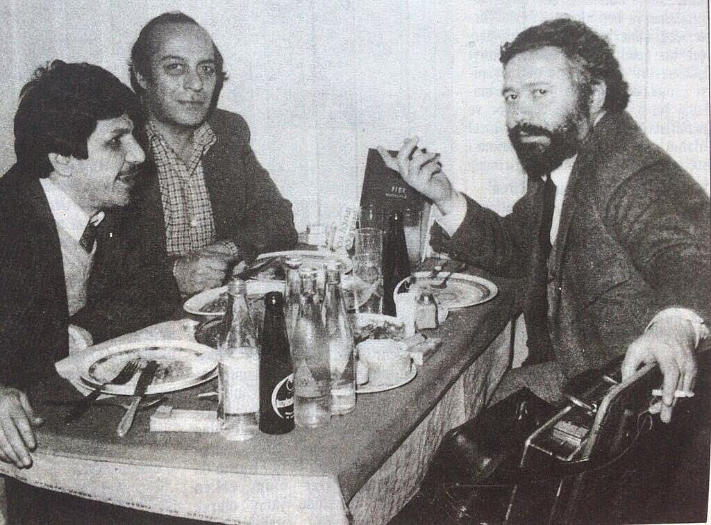 bir kadıköy meyhanesi'nde, 1979
cemâl süreya, özdemir ince ve günel altıntaş