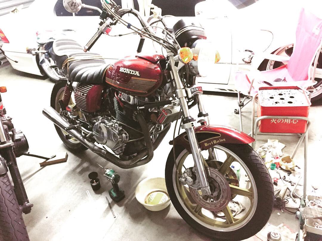 らくらくメ ウエダレーシング バブ CB250T CB250N トップブリッジ