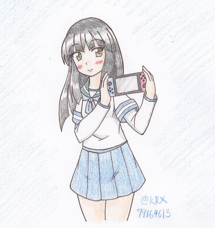 #艦これ版深夜の真剣お絵描き60分一本勝負
#艦これ版真剣お絵描き60分一本勝負_20181210
#初雪
仕事中だというのに初雪が誘惑してくる 