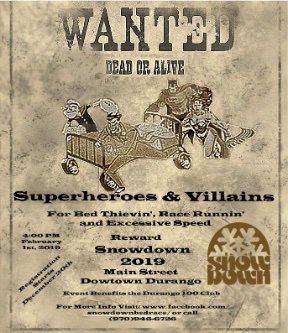 It’s coming back, with a new twist: The Snowdown Bed Races!#snowdowndurango #snowdown2019