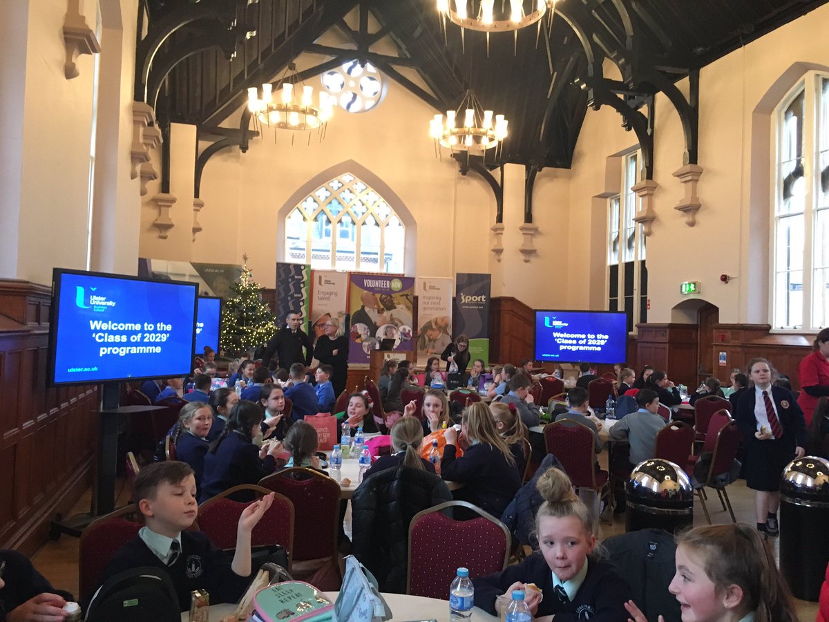 UlsterFlexEd's tweet photo. #SchoolPartnerships Day 2 of our 'Inspire Days' with @VolunteerNow1 on the Magee Campus today, great to hear insights from pupils @LongTowerPS St Anne's Ps Nazareth House PS and Holy Child PS https://t.co/1knwfM6jNt