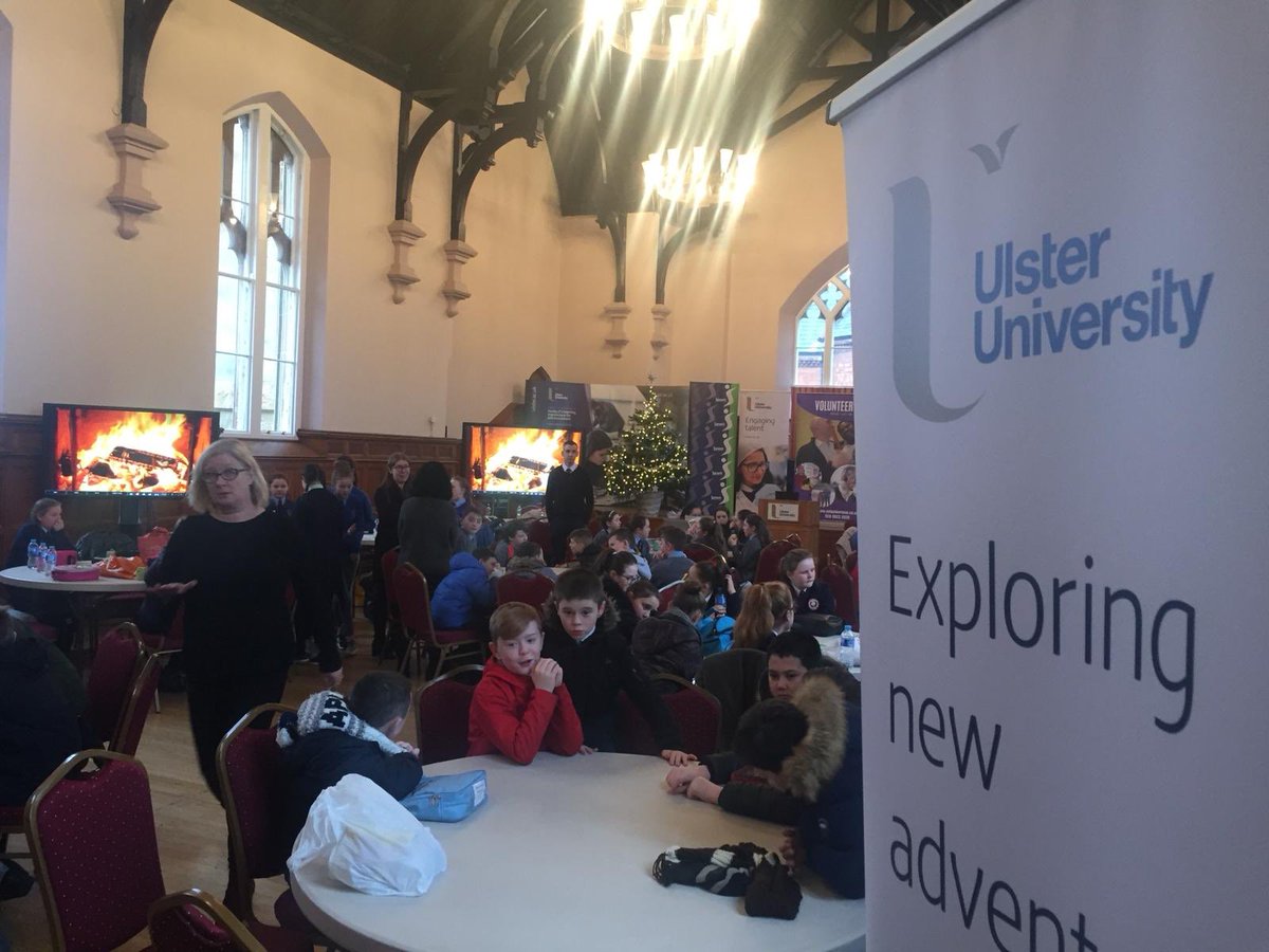 UlsterFlexEd's tweet photo. #SchoolPartnerships Day 2 of our 'Inspire Days' with @VolunteerNow1 on the Magee Campus today, great to hear insights from pupils @LongTowerPS St Anne's Ps Nazareth House PS and Holy Child PS https://t.co/1knwfM6jNt