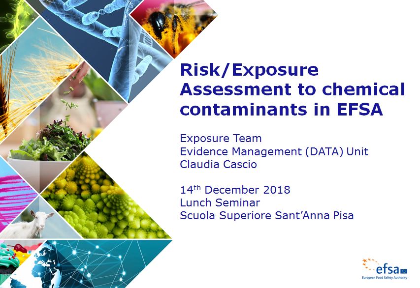 Claudia74978021's tweet image. Looking forward to meet the students of @ScuolaSantAnna of Pisa and present how #ExposureAssessment to chemical contaminants in food and water is performed at the #EvidenceManagementUnit of @EFSA_EU