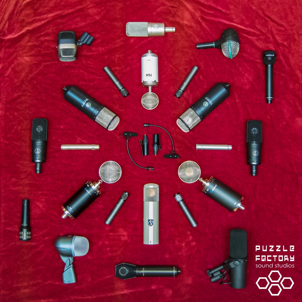 Puzzle Factory Sound Studios (@puzzledax) on Twitter photo Some of our #microphone collection.From clean modern 2 vintage tube, all you need w/ plenty of choice 4 every instrument
@audiotechnica_eu <a href="/townsendlabs/">Townsend Labs</a> <a href="/dpamicrophones/">DPA Microphones</a> <a href="/isk/">isk</a> @soundeluxusa <a href="/bockaudio/">David W. Bock</a> <a href="/shure/">Shure</a> <a href="/akgaudio/">AKG by HARMAN</a> <a href="/beyerdynamic/">beyerdynamic</a> <a href="/audixmics/">AUDIX</a> <a href="/sennheiser/">Sennheiser</a> <a href="/avantonepro/">Avantone Pro</a>
#LondonStudio Some of our #microphone collection.From clean modern 2 vintage tube, all you need w/ plenty of choice 4 every instrument
@audiotechnica_eu <a href="/townsendlabs/">Townsend Labs</a> <a href="/dpamicrophones/">DPA Microphones</a> <a href="/isk/">isk</a> @soundeluxusa <a href="/bockaudio/">David W. Bock</a> <a href="/shure/">Shure</a> <a href="/akgaudio/">AKG by HARMAN</a> <a href="/beyerdynamic/">beyerdynamic</a> <a href="/audixmics/">AUDIX</a> <a href="/sennheiser/">Sennheiser</a> <a href="/avantonepro/">Avantone Pro</a>
#LondonStudio