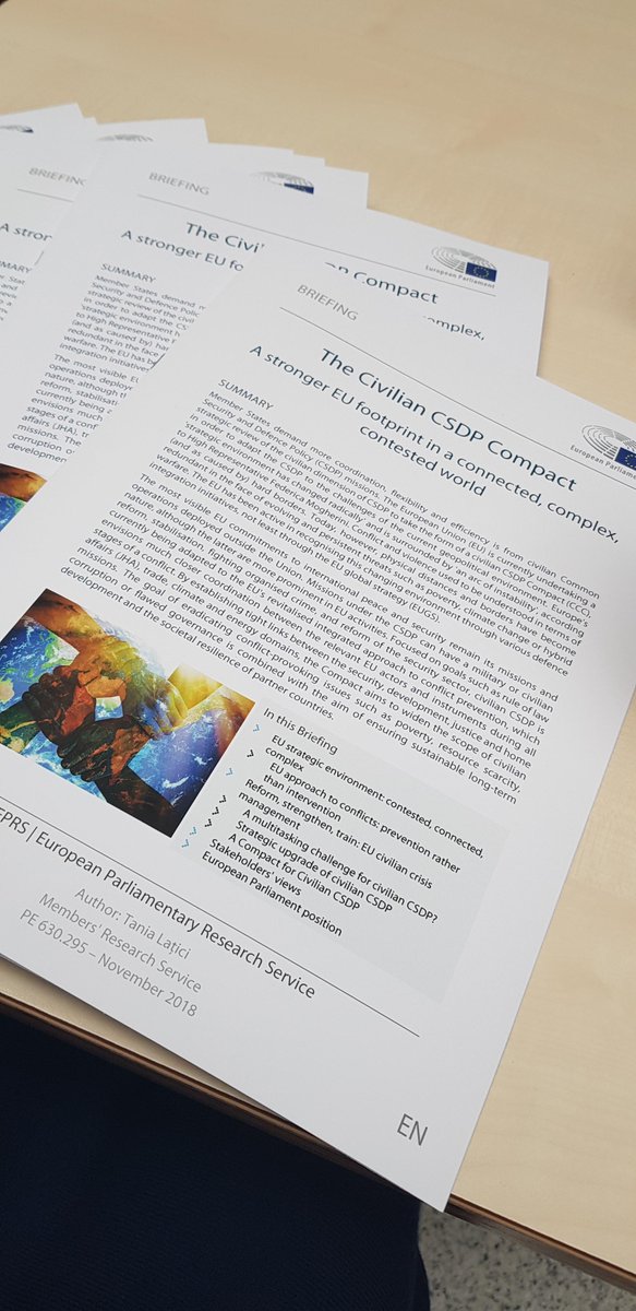 Continuing the momentum on the Civilian #CSDP Compact requires a celebration of its 3 weeks anniversary. A click will take you on a journey around the arc of instability surrounding Europe and EU action in conflict prevention, defence and other goodies.  
europarl.europa.eu/thinktank/en/d…