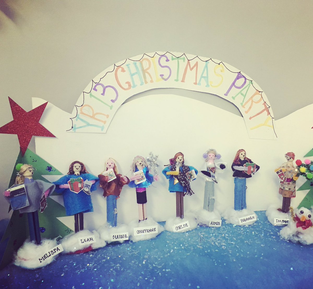 Yr 13 Art students Christmas Party Nativity  <a href="/OssettArts/">Ossett Visual Arts</a> <a href="/AccordSixth/">Accord Sixth Form</a>